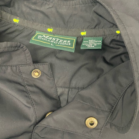 Masters Collection Augusta Black Pullover Windbreaker - Picture 8 of 8